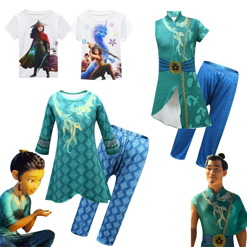 Costumi di Halloween Film Raya e l'ultimo drago Costume cosplay