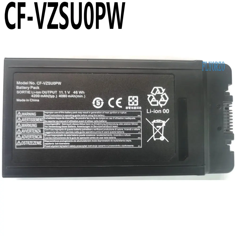 11.1V 46Wh Nuova Batteria Per Laptop Cf-Vzsu0Pw Cf-Vzsu0Pr Cf-Vzsu0Lw Cf-Vzsu0Gw Per Panasonic Cf-54 Toughbook