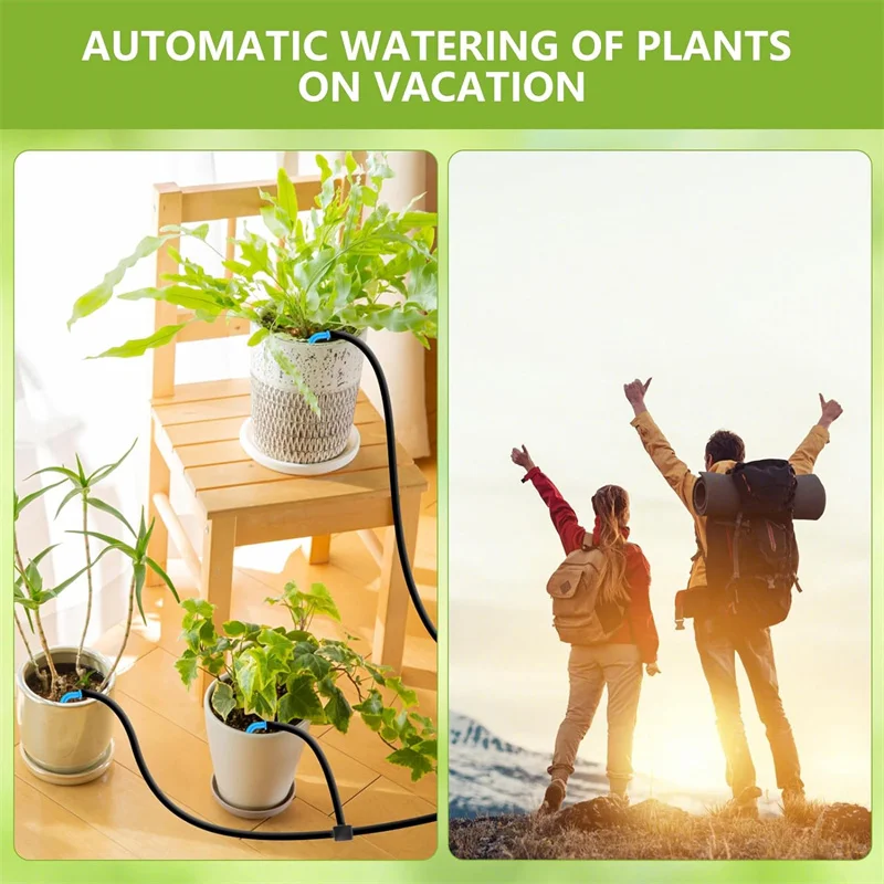 Potted Plant Drip Irrigation Kit,DIY Solar Irrigation,Garden Balcony Greenhouse Drip Irrigation System,Automatic Watering System 5