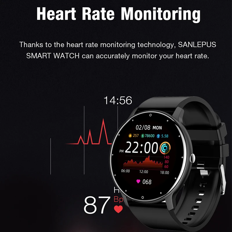 Men watches  Women's watchesFull Touch Screen Sport Fitness Watch IP67 Waterproof Bluetooth For Android ios smartwatch Men+box