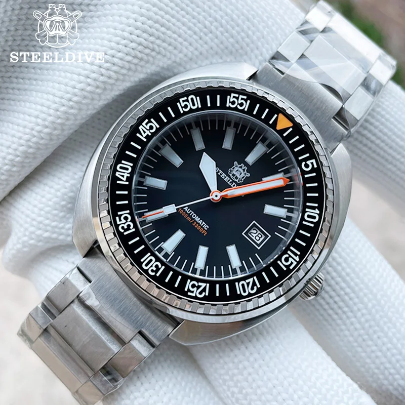 

Часы STEELDIVE Мужские механические, водонепроницаемые до 1000 м, 49 мм