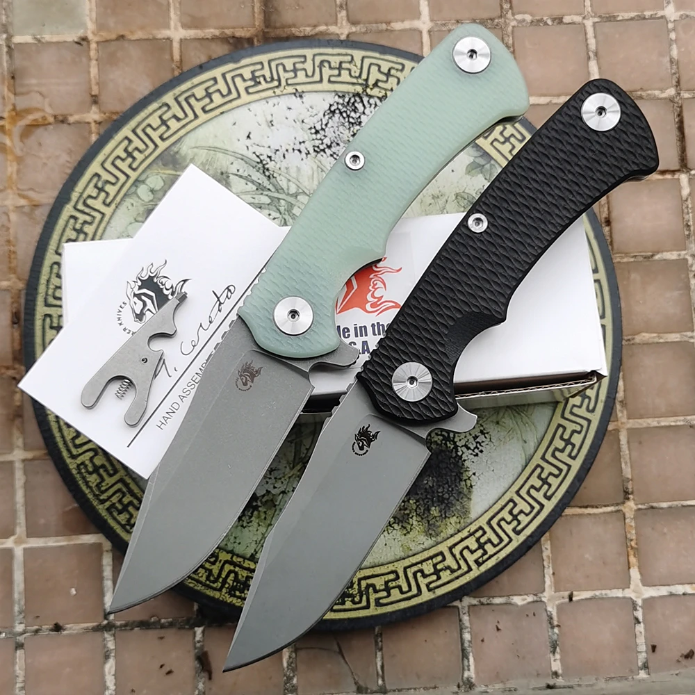 

Складной нож JUFULE Hinderer Project-X Mark Magnacut, титановая ручка G10, керамический подшипник, тактический походный охотничий инструмент для повседневного использования