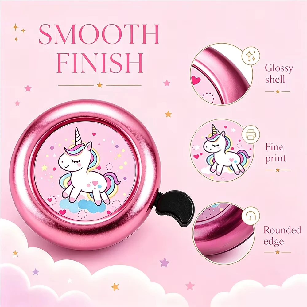 Children's Mini Cute Bicycle Bell - Fun and Loud Bike Accessory