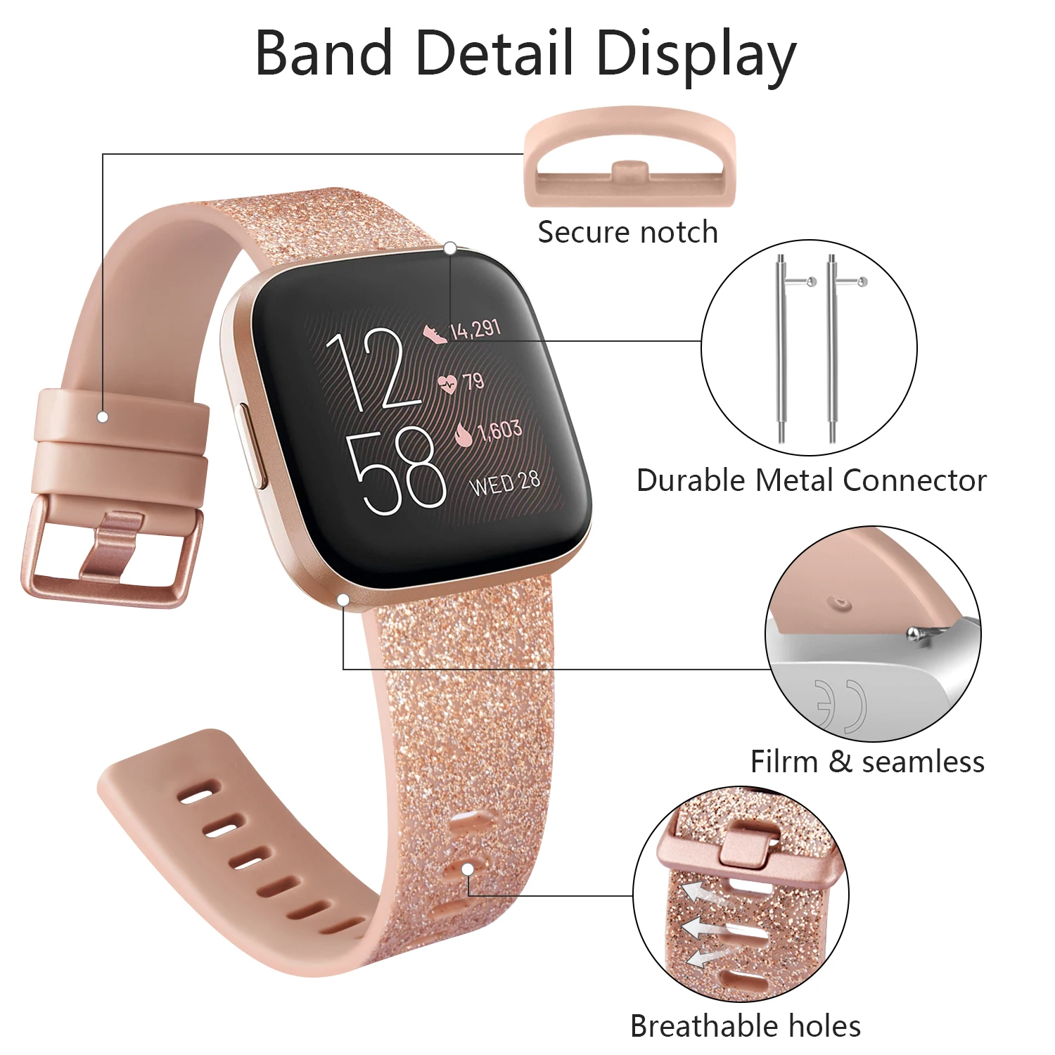 Replacement Bracelet Strap For Fitbit Versa 2 Versa 1 Lite Band Watchband For Fitbit Versa 2 Versa Lite Wristband Accessory