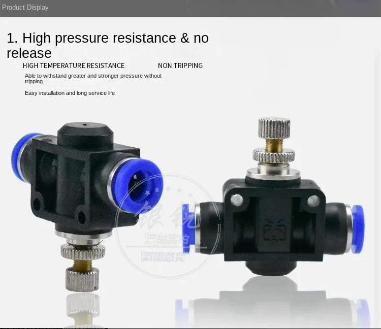Description Picture 2 of item1PC Pneumatic Fitting Pipe Connector Tube Air Quick Fittings Push In Hose Couping  PU PY PM Hose Connector 4/6/8/10/12/14/16mm