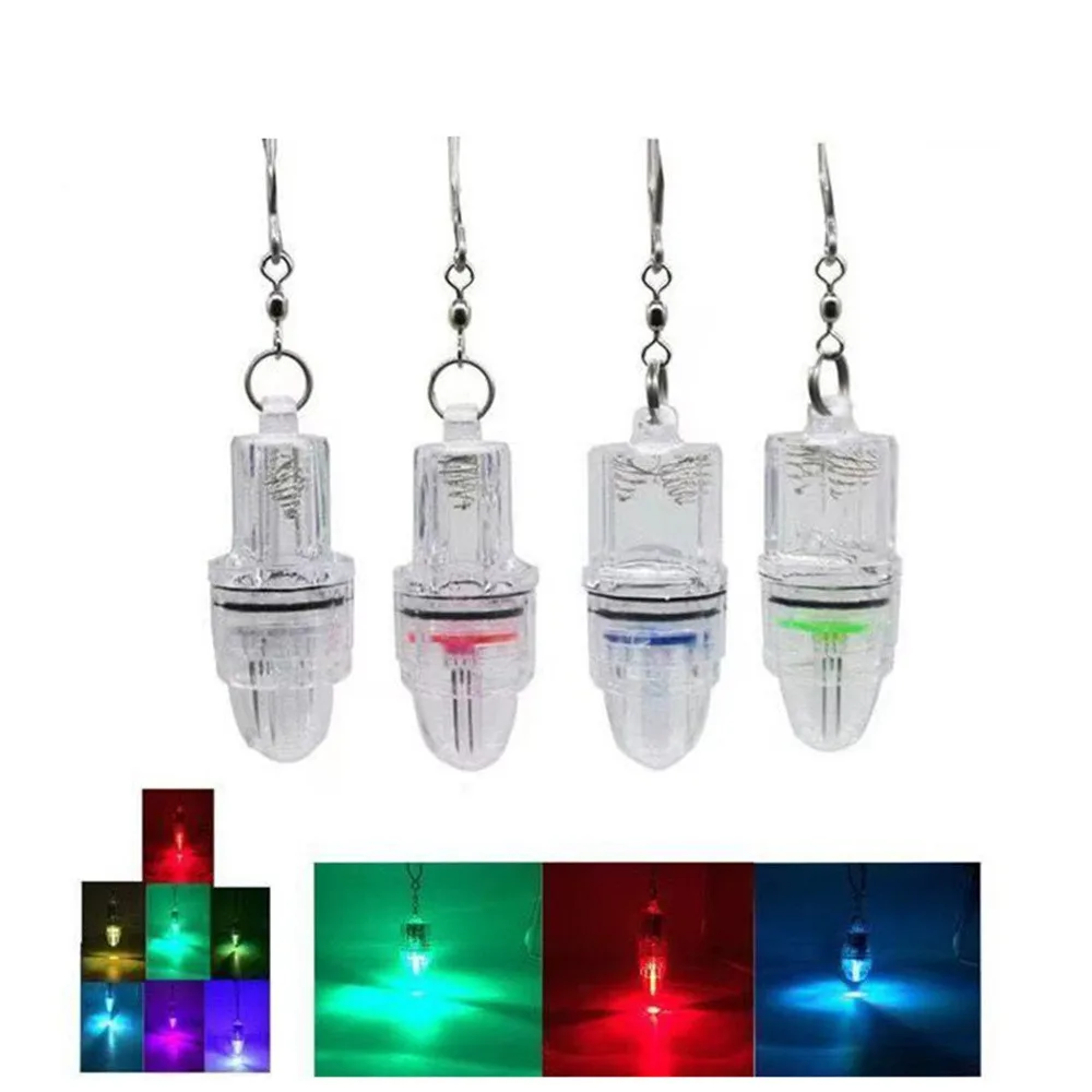 

1-Underwater Deep Drop LED Fish Attracting Indicator Lure Bait Fish Lure Light Night Fishing Lamp Bait Fishing Tools