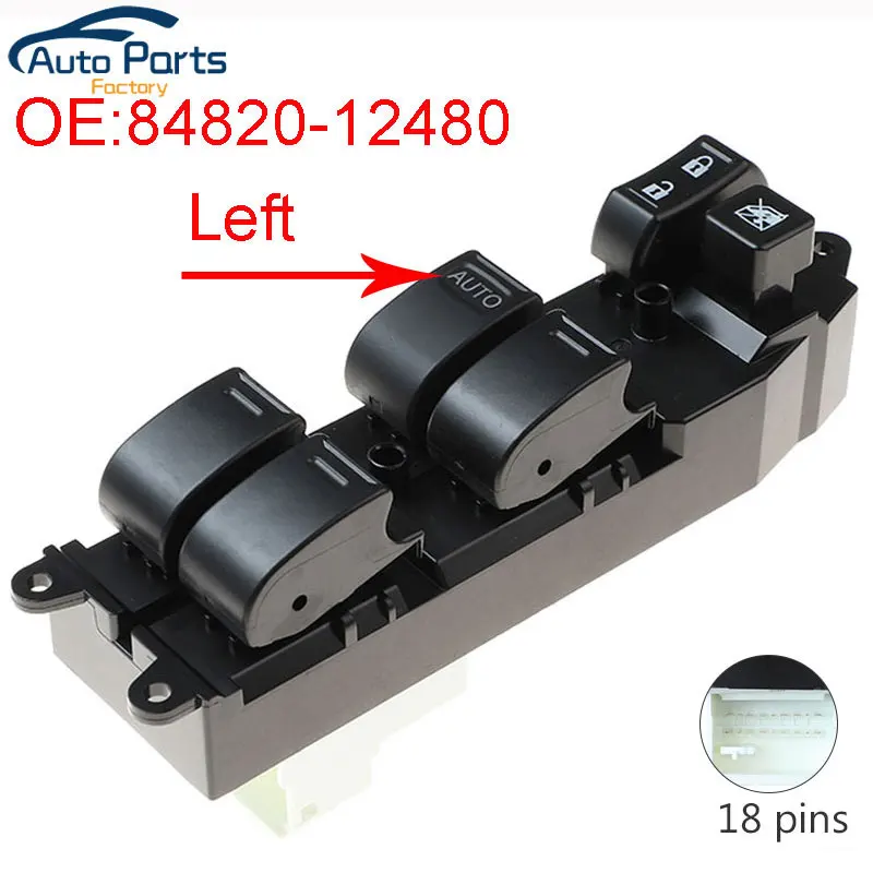 

Новый левый Электрический переключатель для двери и окна для Toyota Camry Sienna RAV4 Prius Corolla 84820-12480 8482012480
