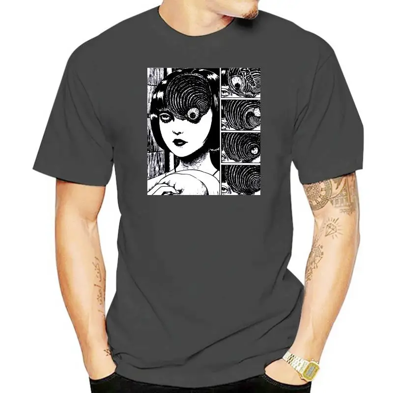 

T Shirt Uzumaki Eyeball Cult Junji Ito Horror Manga Anime Japan Japanese Tomie Men 2022 Summer Fashion Top Sale Design T Shirts