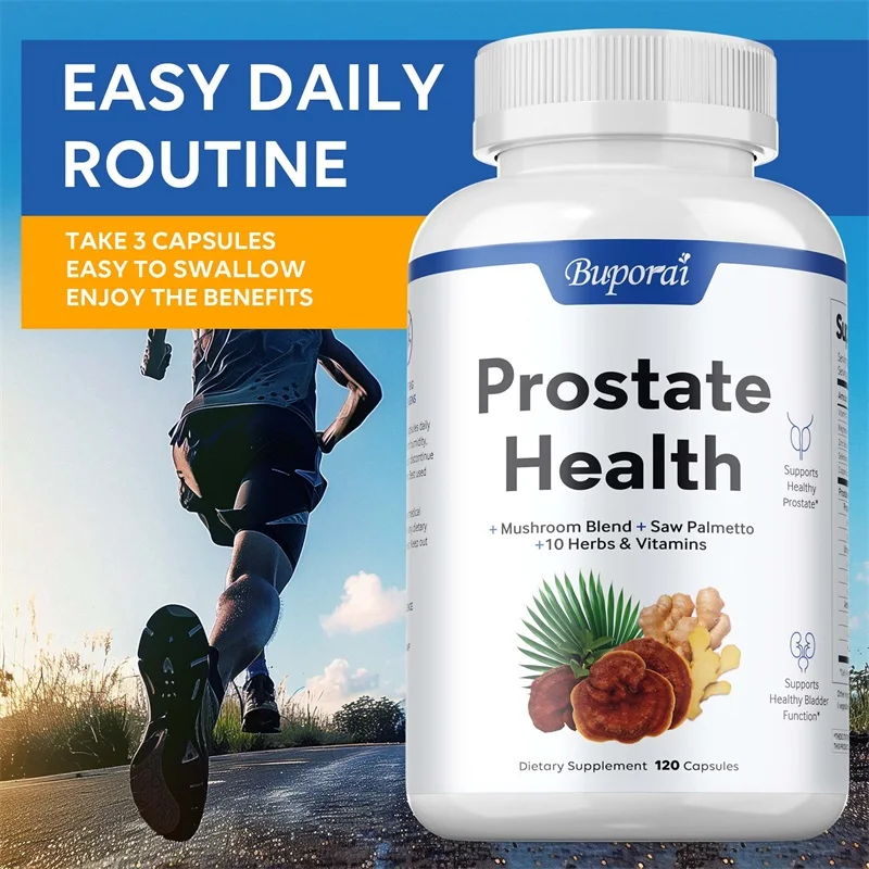Prostate Health Reduce Nighttime Bathroom Visits Relieve Bladder and Urinary Tract Problems Improve Performance