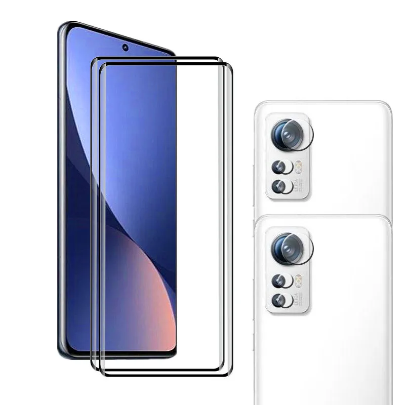 

9D Screen Protector For Xiaomi 12 Pro 12S ProTempered Glass 6.81inch Film Anti-Scratch For Xiaomi 12S Pro Soft Camera film