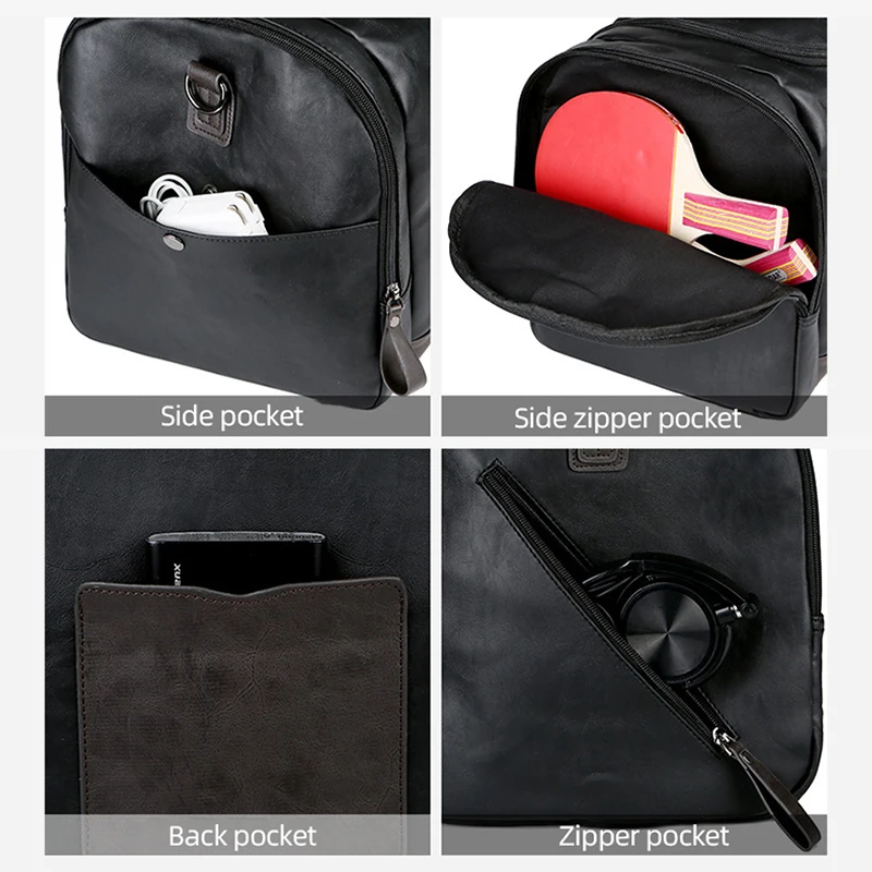 Waasserdicht Pu Lieder Reesetasche Weekendtasche Sporttasche_voghion.com
