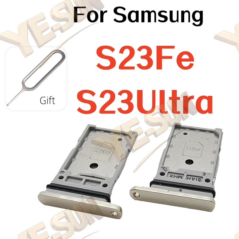 Dual Slot SIM Card Tray Holder Replacement for Samsung Galaxy S23 Series