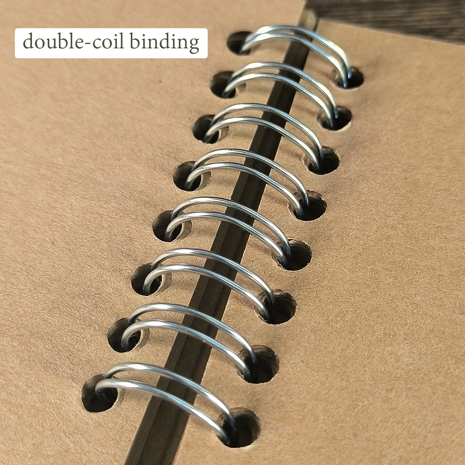 DIY Handbook Photo Album with Bow Ribbon and Double Coil Binding - 30 Sheets