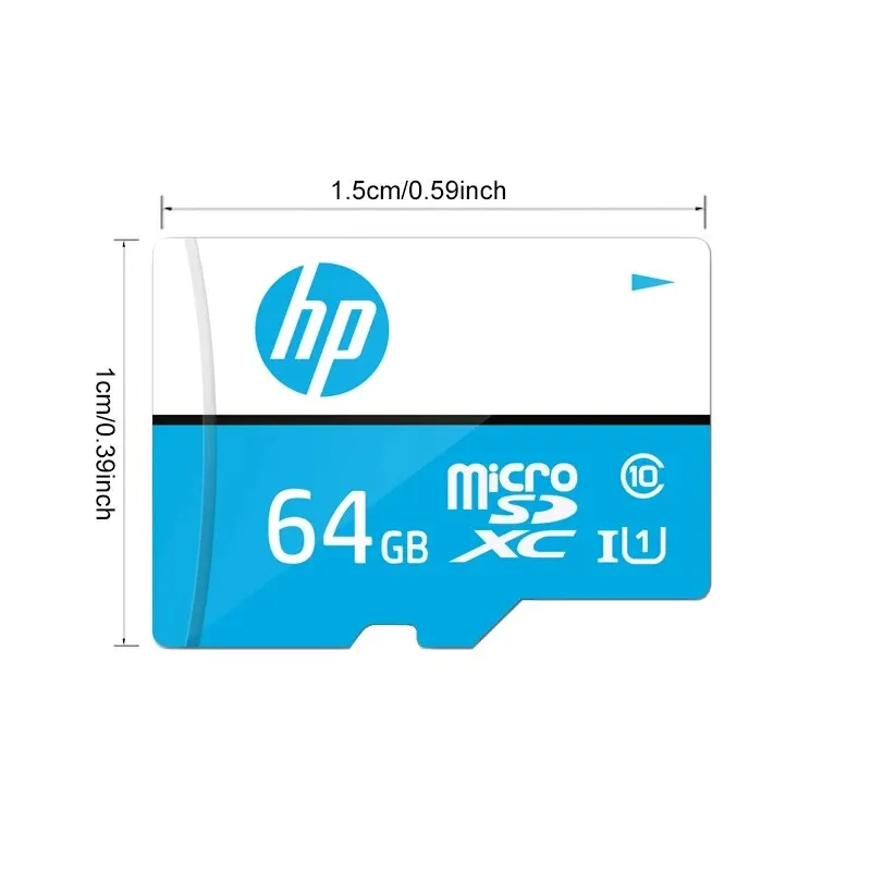 HP 마이크로 SD 메모리 카드, 드라이브 녹음기, 휴대폰 PC 이어폰 스피커, HD 카메라 게임 스위치용, 32GB, 64GB, 128GB