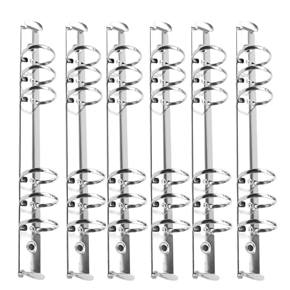 12Pcs A5 2Cm 버튼 클로저가 있는 헤비 듀티 금속 파일 바인더 사무실 학교 비즈니스 바인더 폴더용 경량 휴대용