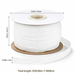 Premium Non - Woven Fusible Interfacing Fabric Roll - 20cm Wide, Iron - On with Center Line (White)