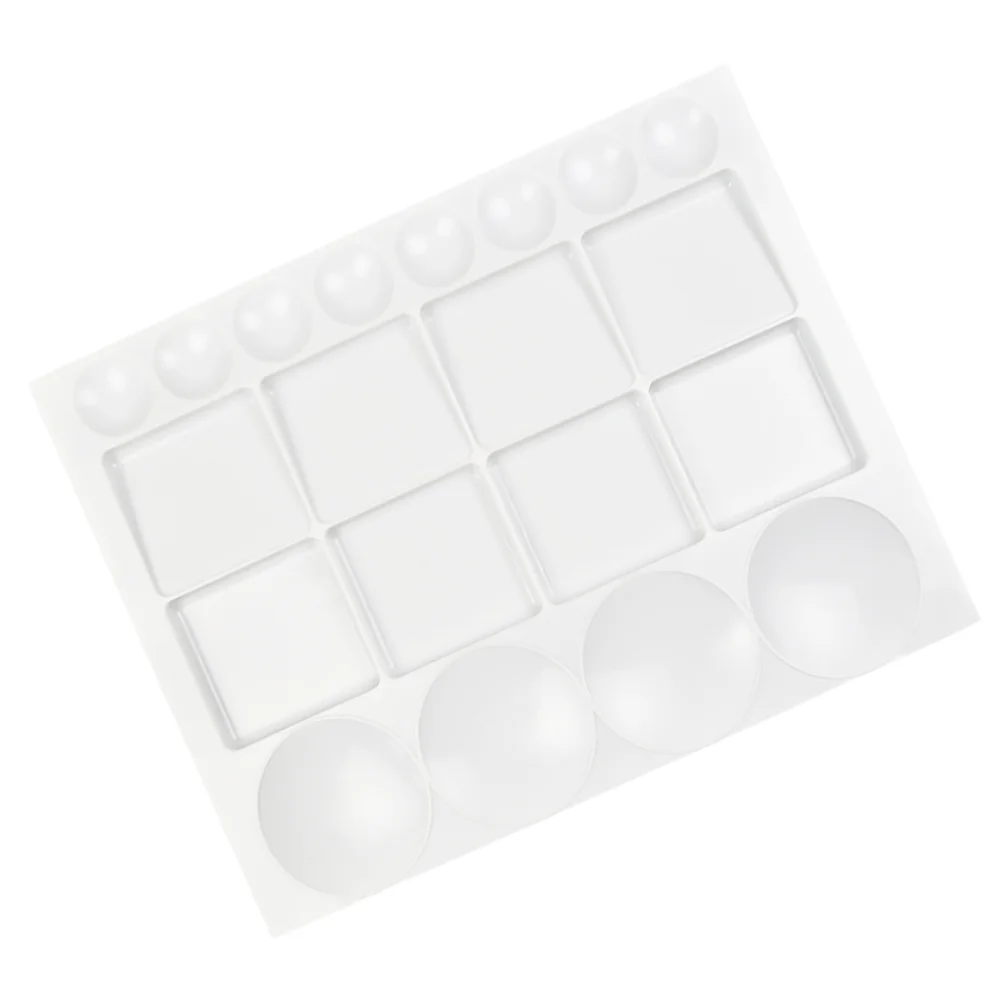 Plastic Palette Watercolor Paint Mixing Painting Pallet Clear Travel Pallets Tray