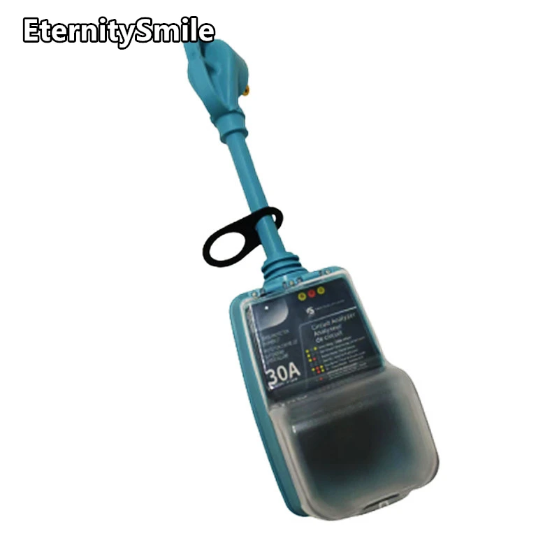 Rv Surge Protector 30 Amp Con Indicatore Luminoso Copertura Impermeabile Nema Tt-30P Power Defender Circuit Analyzer Per Rimorchio Camper