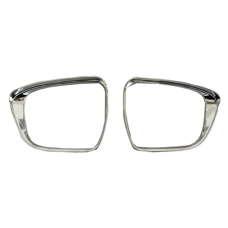 Car Rearview Mirror Cover Rain Eyebrow Frame Trim for Nissan Xtrail X-Trail T32 Rogue Serena 2014-2020 ABS Chrome | Автомобили и