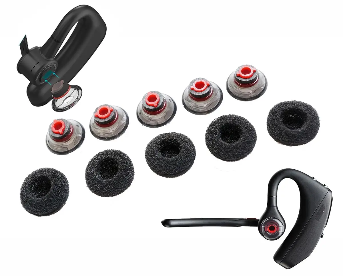 V-Mota Legend Eartips Silicone Compatibile Con Poly Plantronics Voyager 5200,Voyager 5210,Voyager 5220 E Uc B235 Headset