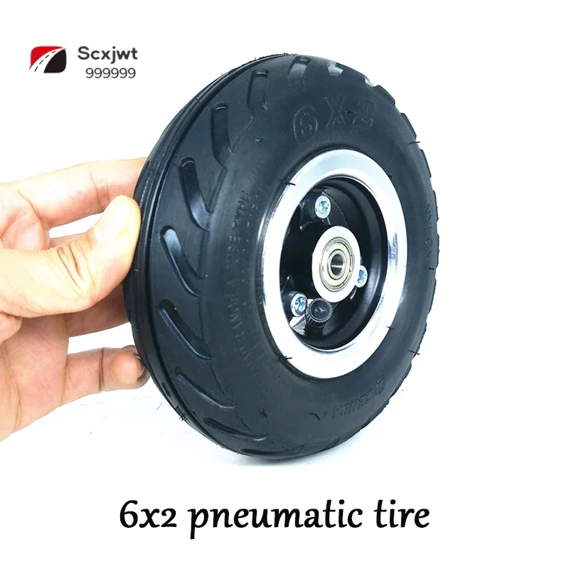 6 Inch Pneumatic Tire 6x2 Inner and Outer Electric Scooter Non Explosion Proof Solid Whole Wheel
