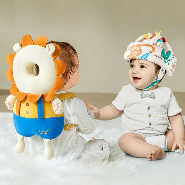 Baby Head Protector Backpack Soft Cartoon Baby Pillows Pad Cushion Head Security Protection Crawl Walk Toddler Headrest 4