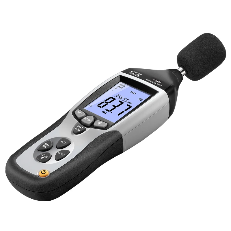 

DT-8852 Professional Decibel USB Analog AC/DC Output 130db Voice Recorder Portable Noise Digital Sound Level Meter