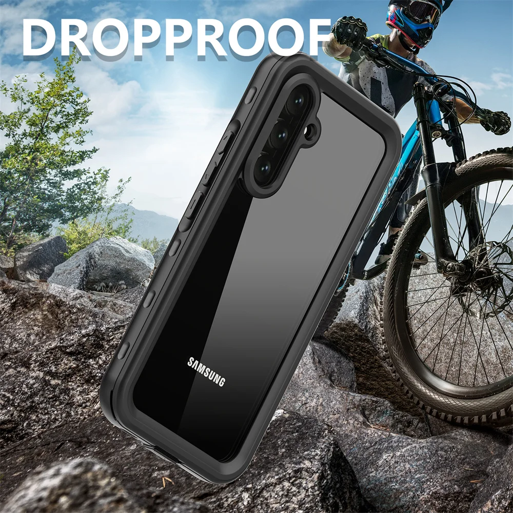 Military Grade Protection Shellbox IP68 Waterproof Case for Galaxy A54 5G Shockproof Heavy Duty Defender Cover Diving Case Funda