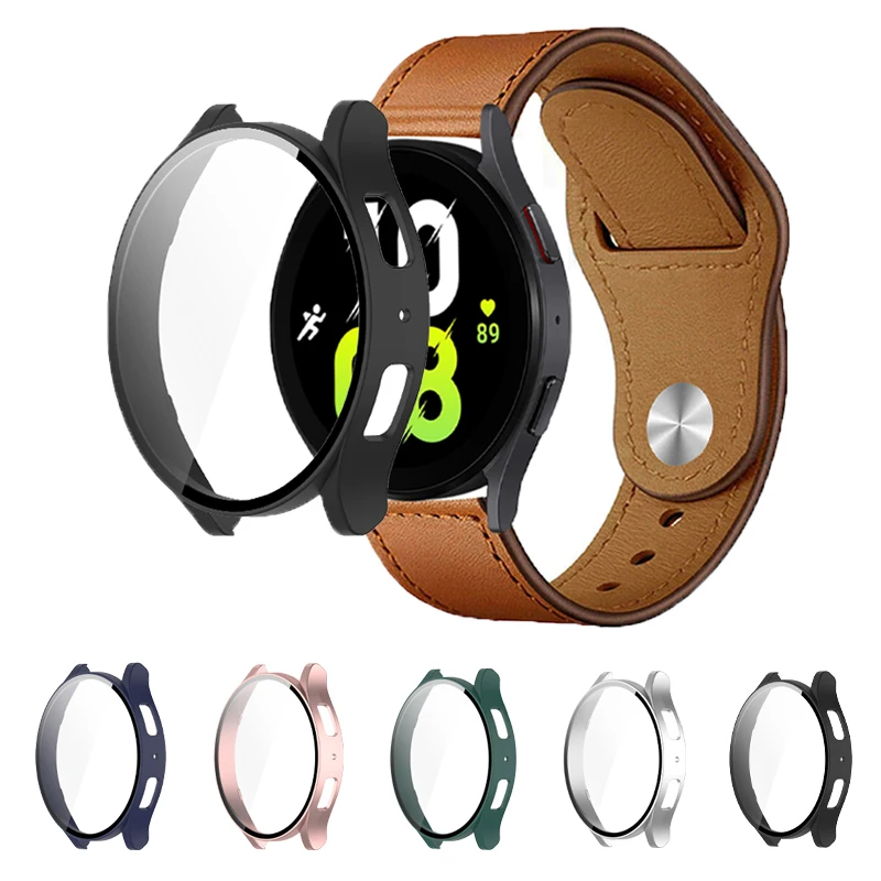 Vetro + Custodia Per Samsung Galaxy Watch 6 40Mm 44Mm Custodia Rigida Impermeabile Per Pc Galaxy Watch 6 Custodia Classica Da 44Mm 40Mm + Protezione D