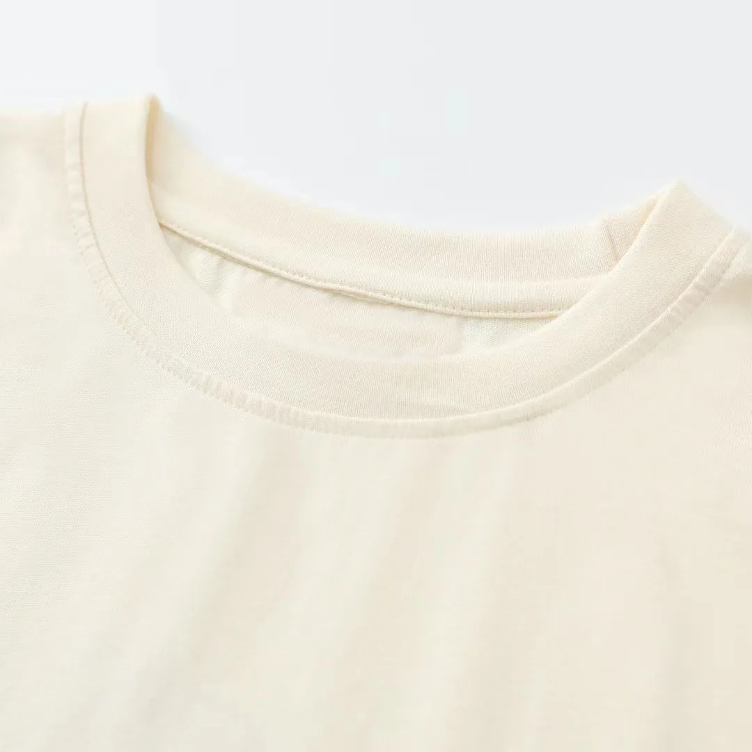 2024 Sommer Mode T-Shirt Baumwolle Kurzarm Rundhals ausschnitt lose T-Shirts Tops Femme Casual T-Shirt Shirts