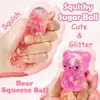 New Gummy Bear Bear Squishy Fidget Toys Soft Funny Squishy Ball Cute Sugar Stress Ball Sensory Toys for Adults 1