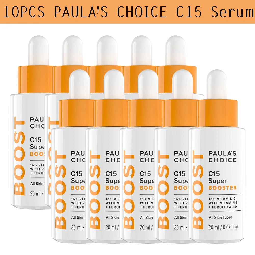 

10PCS Paula's Choice C15 Super Booster Serum 20ml Anti-aging Reduce Fine Lines Bright and Even Skin Tone Smooth Tight Nourish