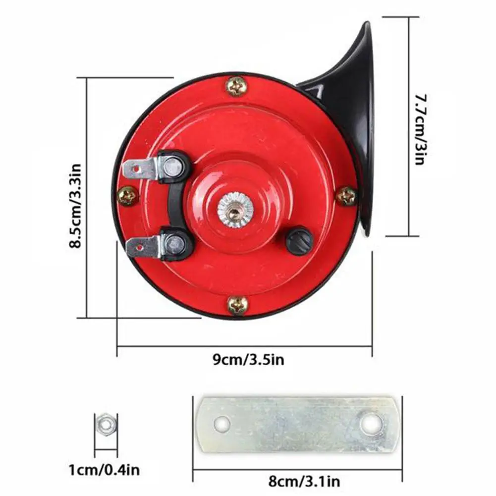 Loud Car Horn Universal 12V Whistle Electric Snail Train Horn Super Loud For Cars Trucks Boats Motorcycles Modification