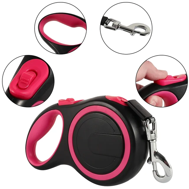 8M 50kg Dog Leash Automatic Retractable Nylon Leads Extending Outdoor Walking Running Leads for Small Medium Dog Accessories 5