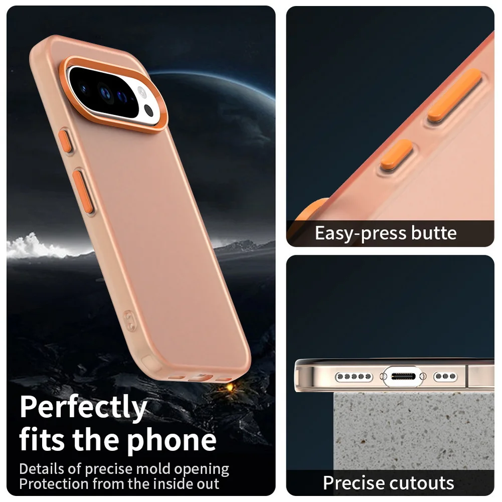 Frosted Translucent Candy Colorful Phone Case with Camera Protection