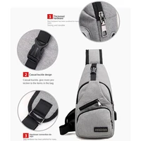 Mode décontracté sac à bandoulière petit sac à bandoulière pour hommes hommes diagonale sac à dos messager téléphone sac garçon Fanny poitrine Pack nouveau 4