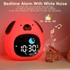 Alarm Clock for Kids Puppy-Shape Toddler Sleep Training Clock Cute Touch Night Light for Children Bedroom 4