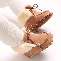 5Colors Autumn Winter Boots Baby Girl Boys Winter Warm Shoes Solid Fashion Toddler Lace First Walkers Kid Shoes 0-18M 6