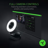 Razer Kiyo Streaming Webcam: Full HD 1080p 30 FPS  Ring Light w/Adjustable Brightness - Built-in Microphone Autofocus 2