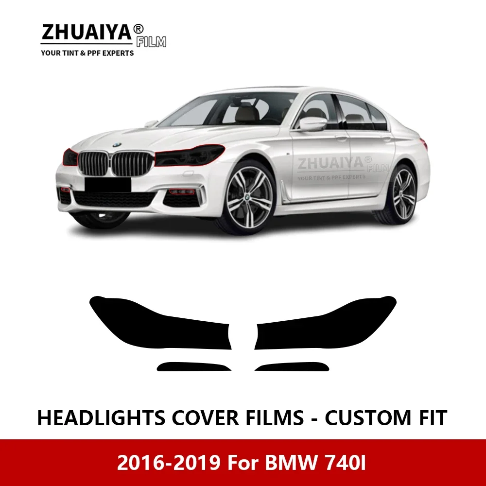 

Для BMW 740I 2016-2019 Автомобильная внешняя фара с защитой от царапин PPF предварительно отрезанная Защитная пленка для ремонта автомобильные наклейки аксессуары