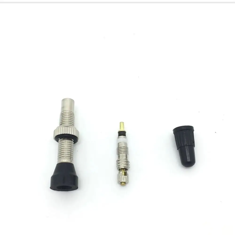 Tubeless Bike Tire Repair Kit with Presta Valves and Valve Caps