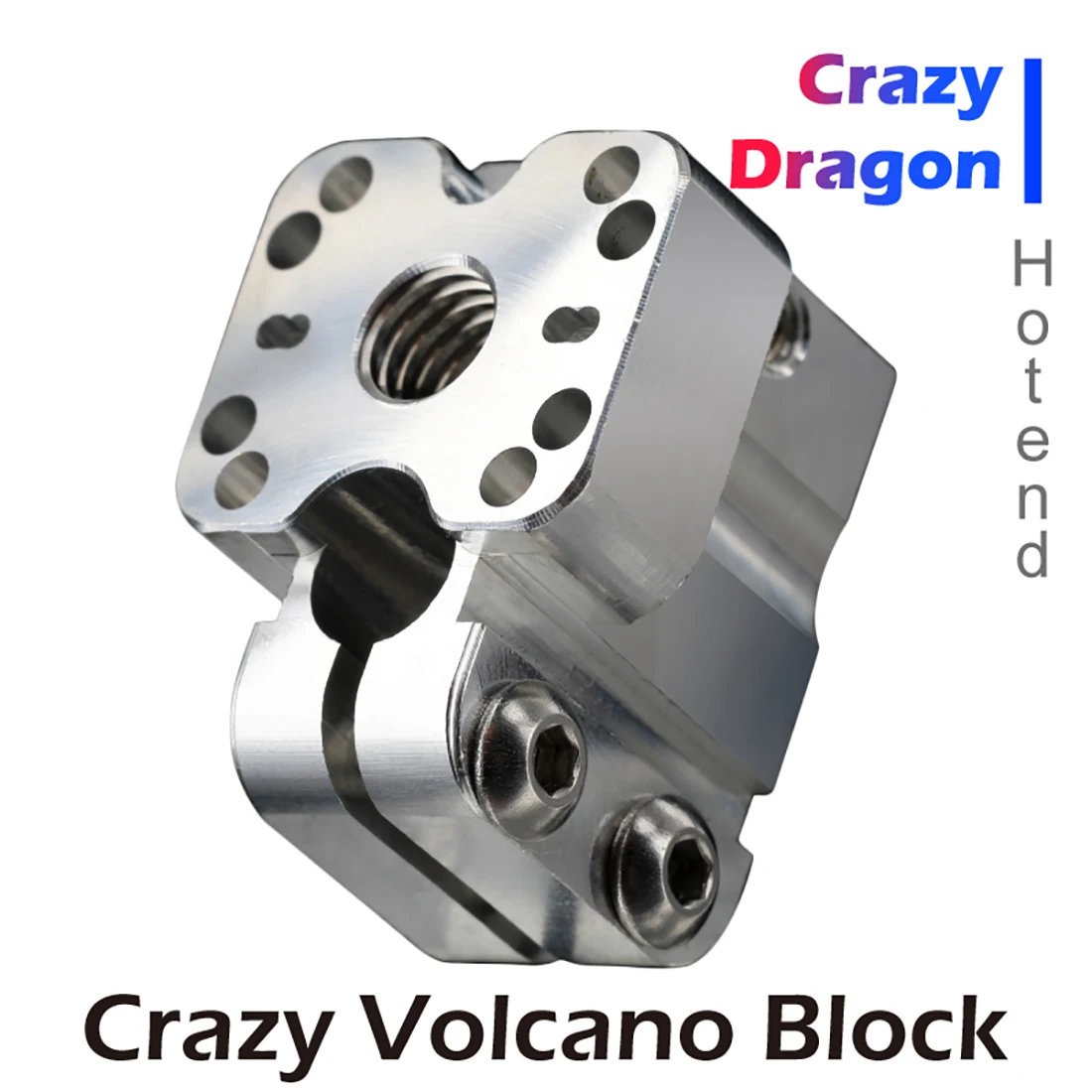 NF-Crazy-Volcano Heater Block Copper/Aluminum For 3D Printer NF-Crazy Hotend Dragon Hotend Volcano Nozzle 3D printer parts