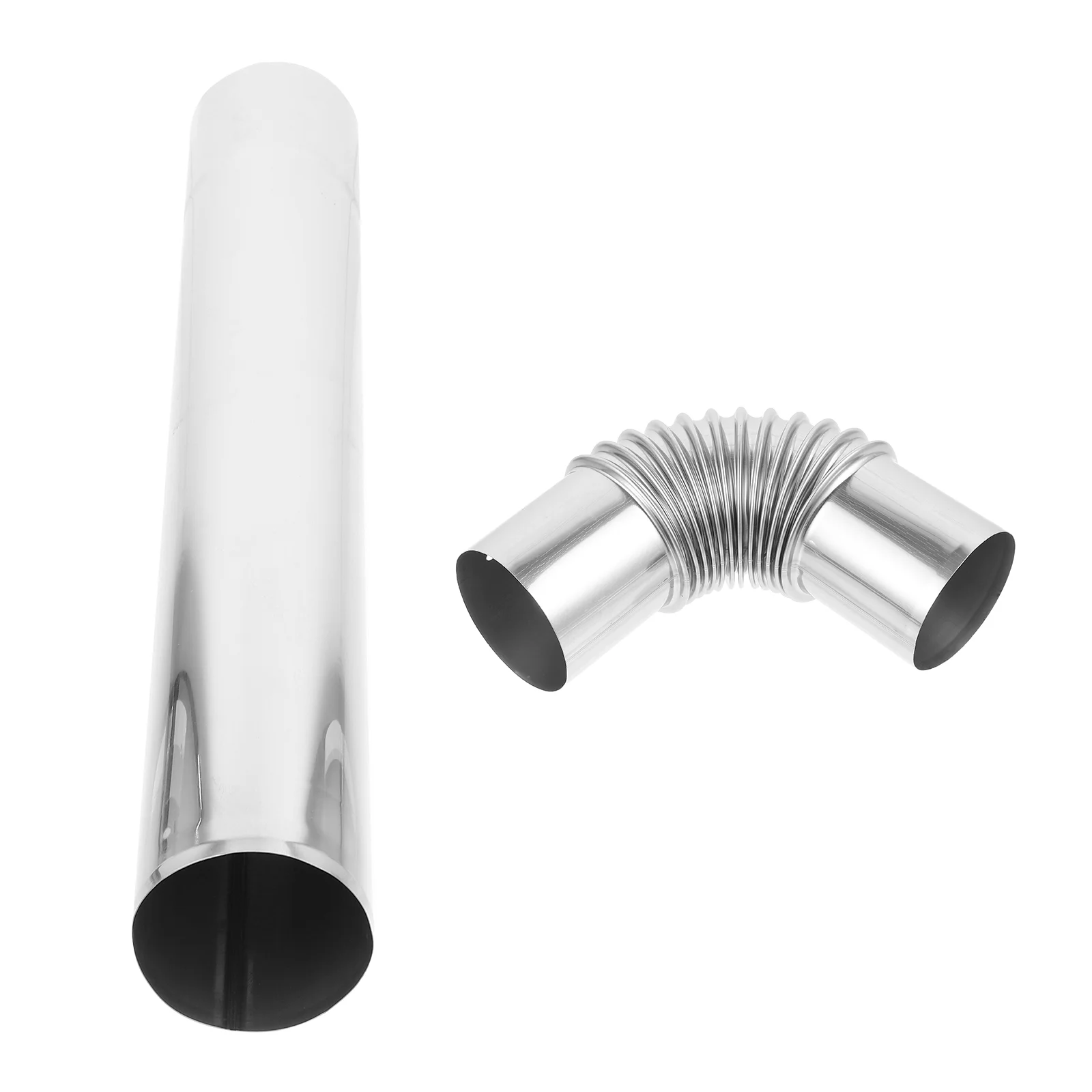 

Water Heater Smoke Vent Elbow Connector Metal Straight for Chimney Flue Wood Stove Kit Stainless Steel
