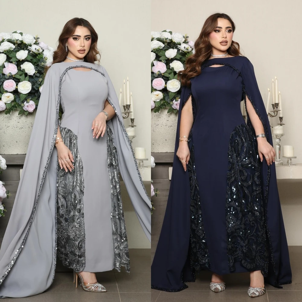 Prom Dress Saudi Arabia Satin Beading Draped Evening A-line Jewel Bespoke Occasion Gown Midi Dresses