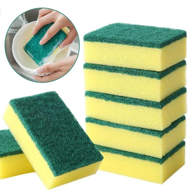 Kitchen Scrub Sponge Cleaning Sponges Dishwashing Sponge Household