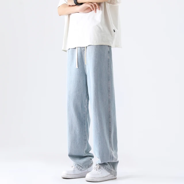 M-5XL 십대 청바지, 슬림하고 루즈한 피팅, 캐주얼 바지, 다목적 운동복, 스트레이트 레그, 할인가격, 무료 배송