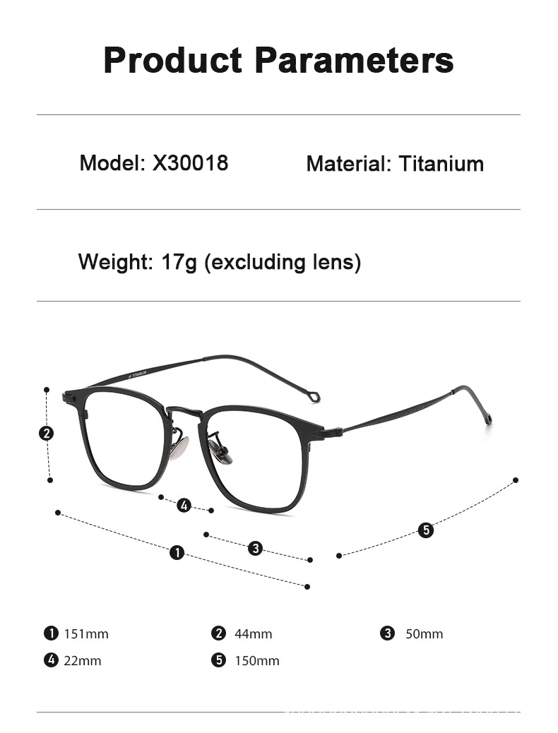 Ultraleichte reine Titan-Quadratbrille für Männer und Frauen, große Brillen, modisch, Retro, großer Rahmen, Tempel, Schnitzkante, hohle Spektakel – Detail 8