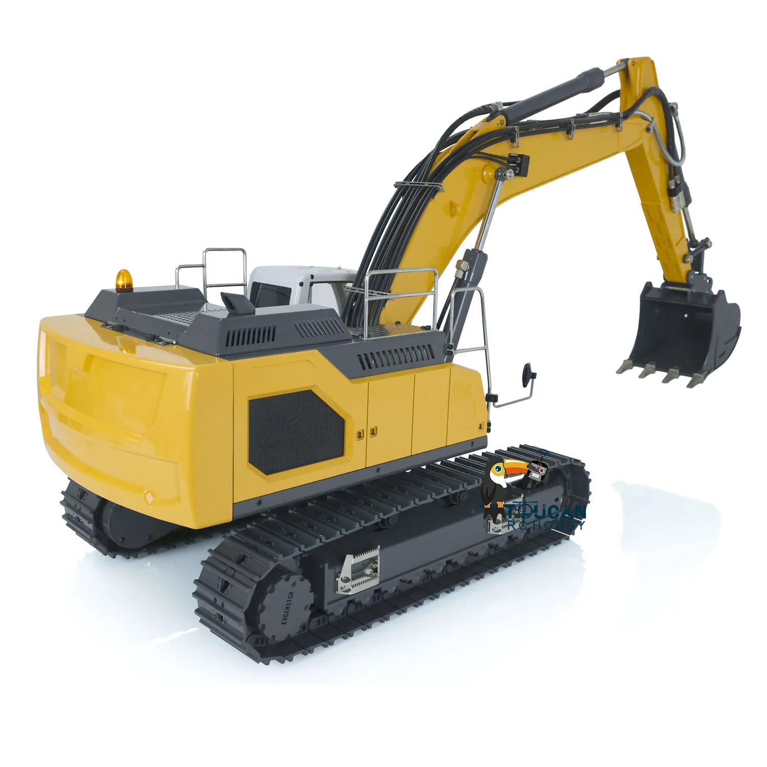 1/14 Metal Hydraulic RC Excavator 945 Remote Control Painted Trucks 5CHValve Digger Model Car Toucan RC Hobby Boy Toys TH21415 4