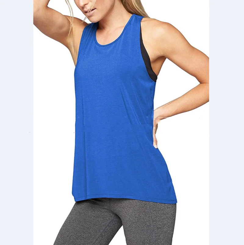 Yoga Top Sports Tank 1PC Women's Yoga Shirts Sleeveless Athletic Fitness Racerback Sports Vest Comfortable U-neck VestTraining Sport Tank Tops