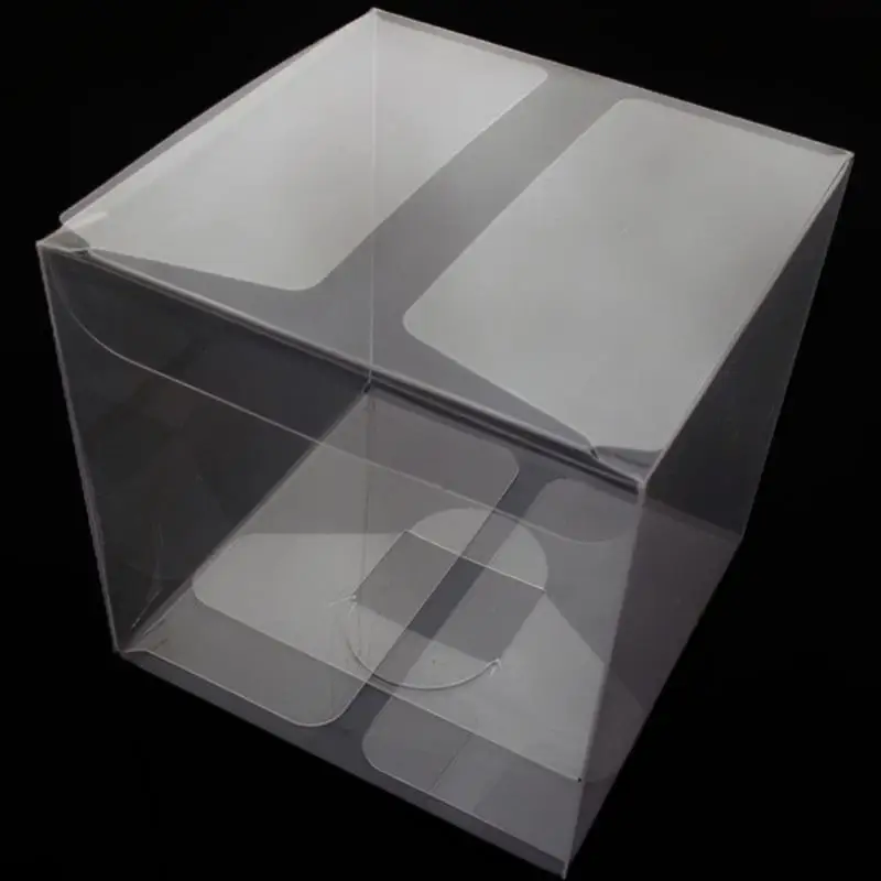 Clear Plastic Packaging Boxes Transparent Pvc Box 50pcs 5x5cm Clear